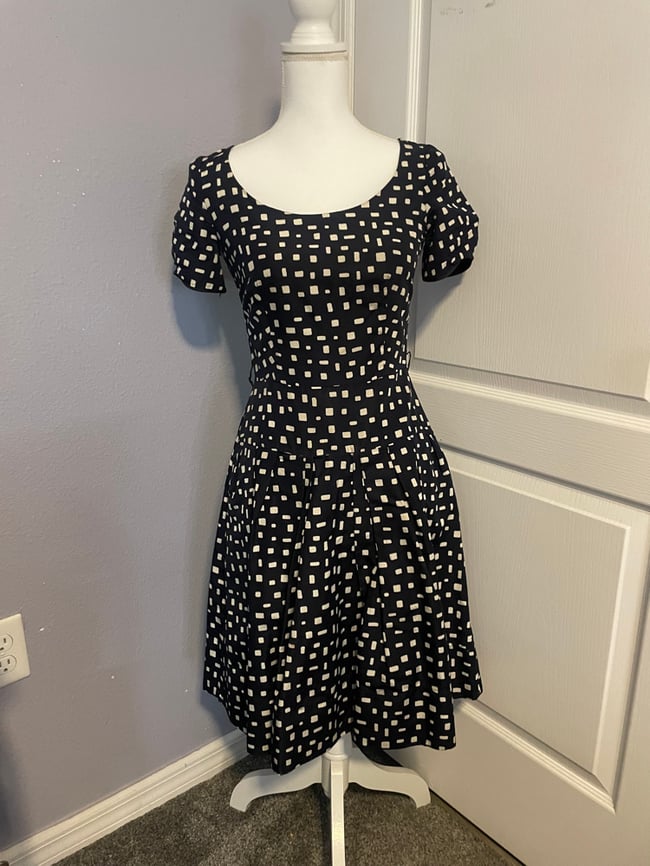 Vintage Prada Fit & Flare Dress - Size 38 (Made in Italy)