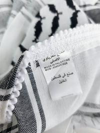 Image 2 of  Original @hirbawi keffiyeh with hand stitched embroidery from Palestine 
