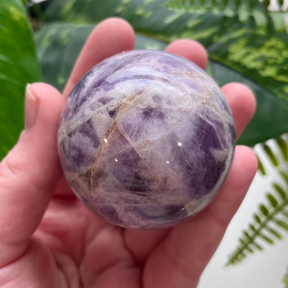 Chevron Amethyst Sphere A