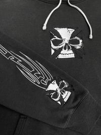 Image 3 of Sapphire Lounge Skull Cross Embroidered Hoodie - XL