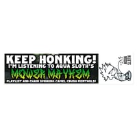 Keep Honking! Bumper Sticker v2 + Bonus Calvin Pissing