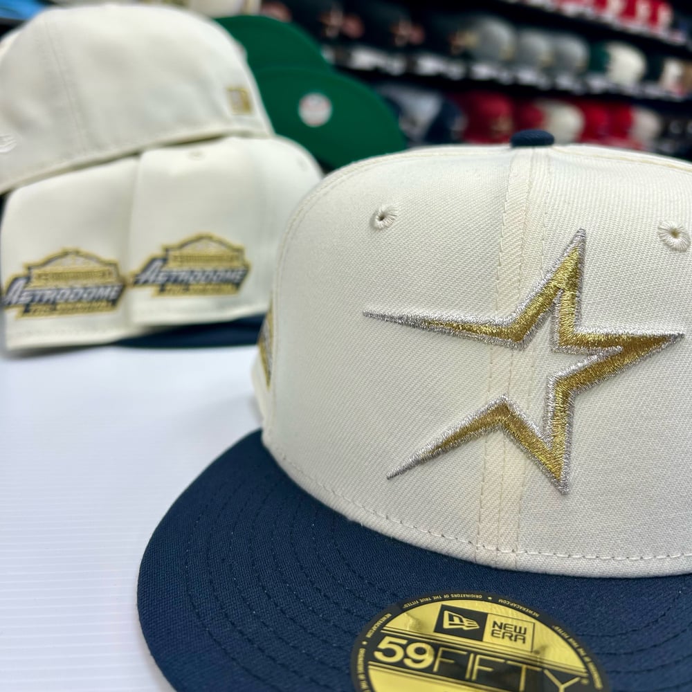 New Era 59Fifty Chrome Navy Gold