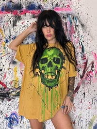 Image 3 of “GREEN MACHINE” HAND PAINTED T-SHIRT 2XL