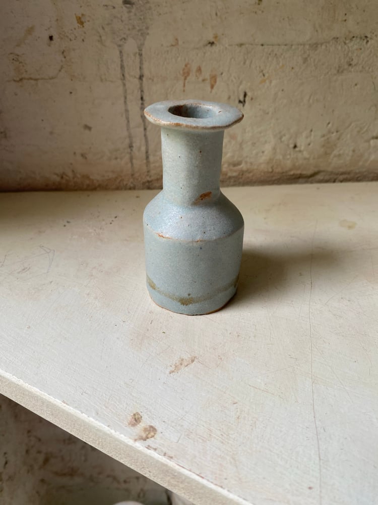 Small squat bottle (duck egg) Image 3