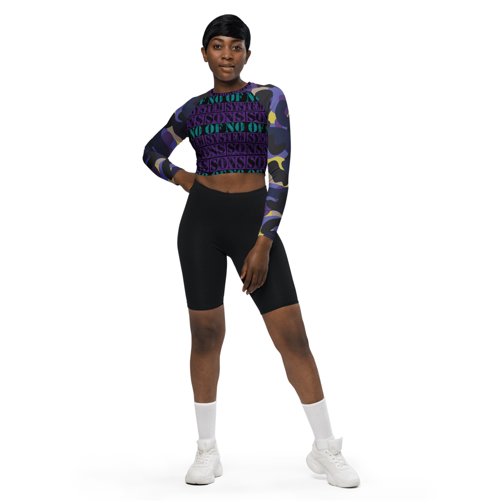 LONG-SLEEVE CROP TOP 