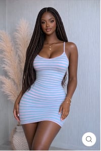 Pink Strip Dress 