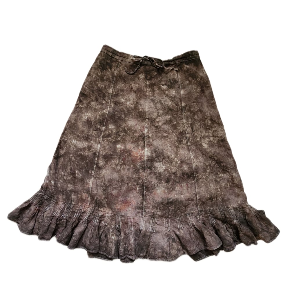 Image of Medium brown melt skirt
