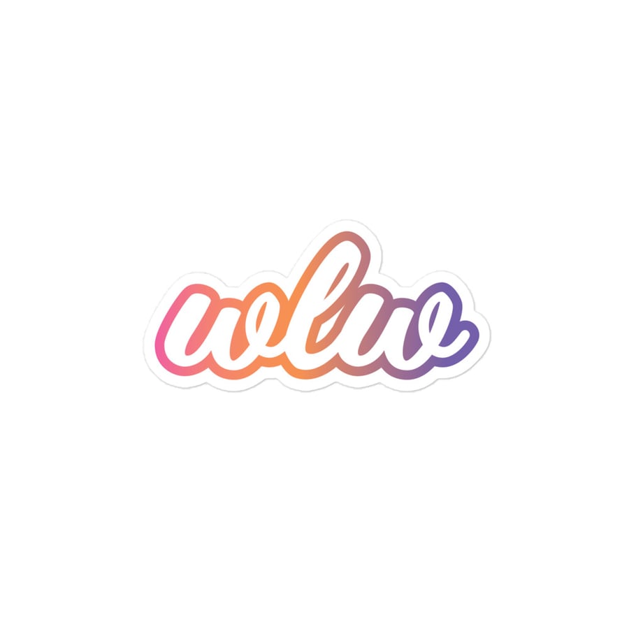 Image of wlw gradient sticker