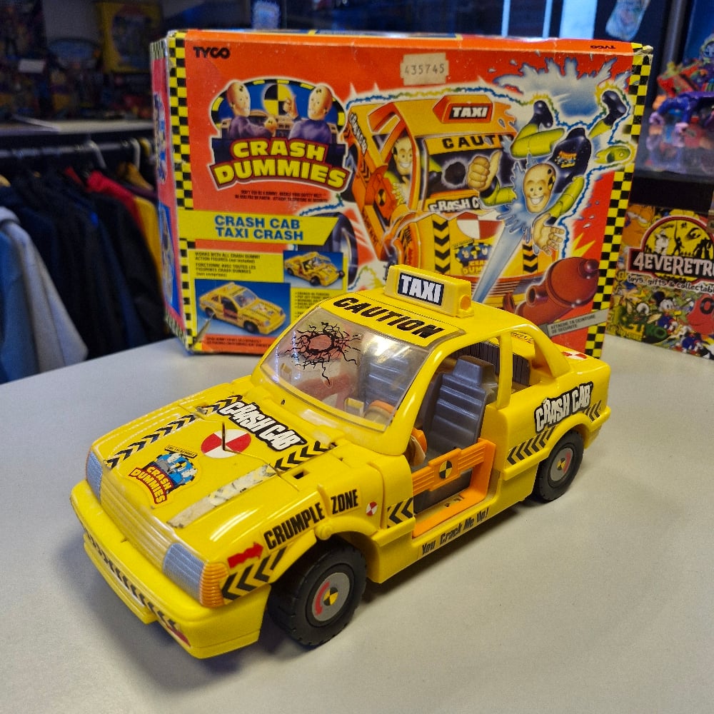 ミニカー TYCO CRASH DUMMIES CRASH CAB Vintage Tyco Crash Dummies Crash Cab Taxi Crash Vehicle – Boxed