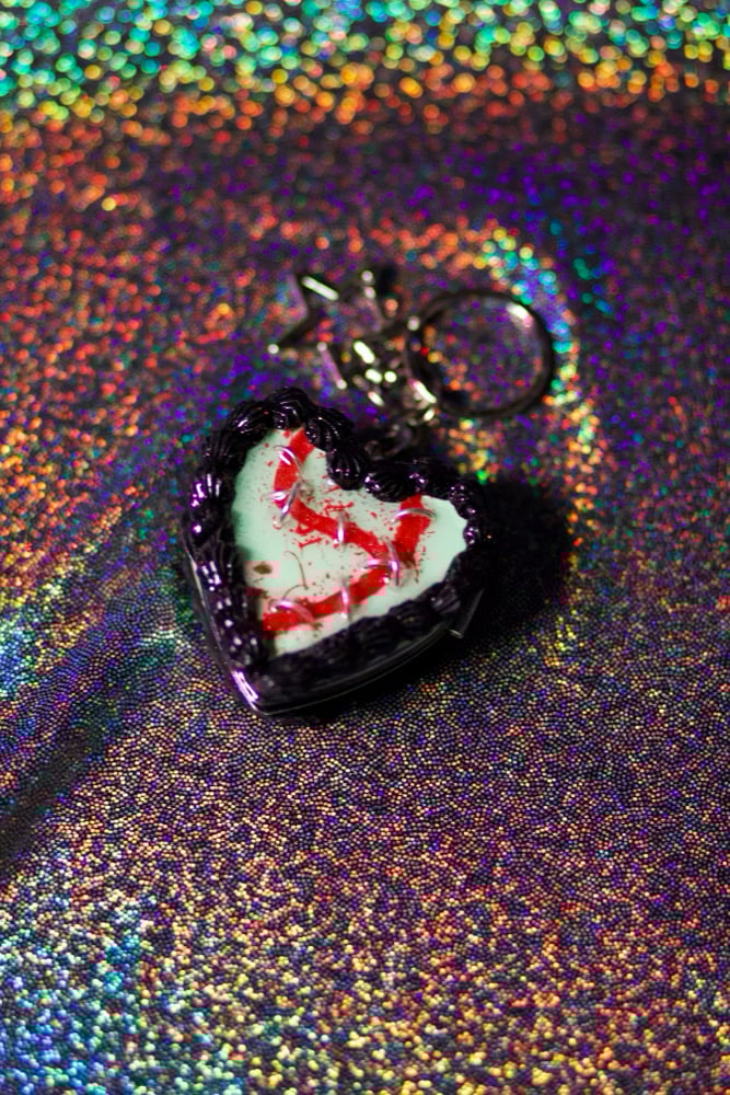 Image of FrankenZombie Cake Keychain Mirror