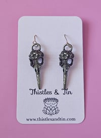 Image 3 of Crow Skull Dangles - SKU 594