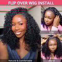Image 3 of "Flip It, Slay It, Go! – 250% Kinky Curly 3-in-1 Glueless HD Lace Wig"