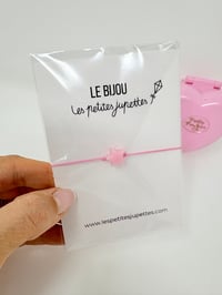 Image 2 of Ensemble bracelet et Polly Pocket petit Coeur rose chat