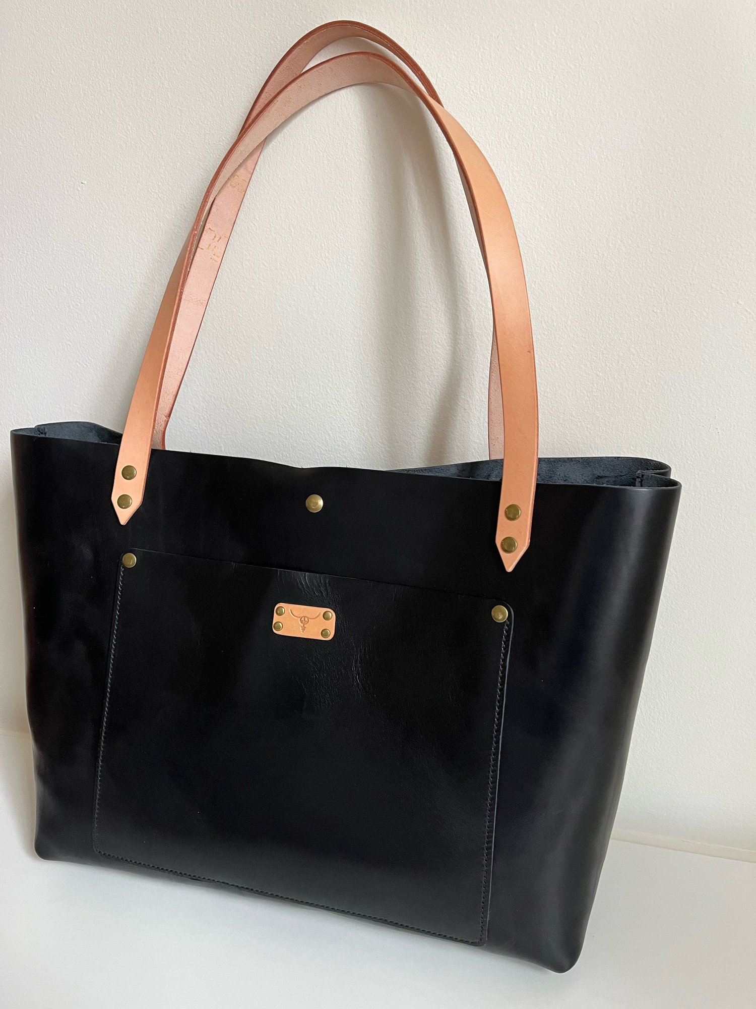 Image of Black Vachetta Carry-all Tote
