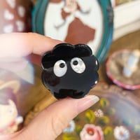 Image 2 of Ghibli Soot Sprite Mini Butterfly Clip