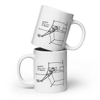 Image 2 of White glossy mug OUT OF REACH 