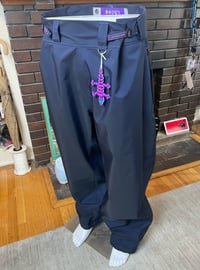 Image 3 of NAVY EXTRA-BAGGY TECH LIZARD PANTS