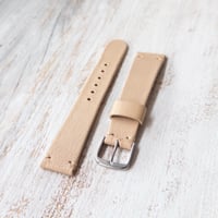 Image 4 of 19mm Chevre Strap In Natural