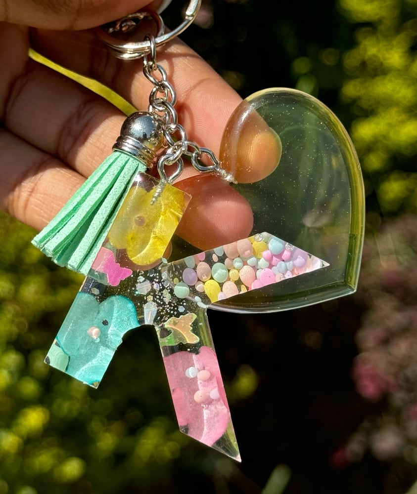 Image of Blooming Pastels Key/ Backpack Charm 