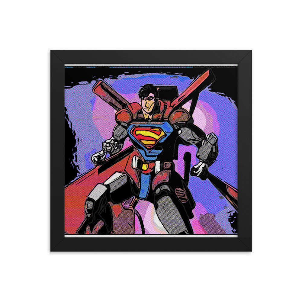 ZEN EXP - Robo-Superman Framed photo paper poster