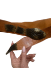 70s leather and metal SNAKE belt 
