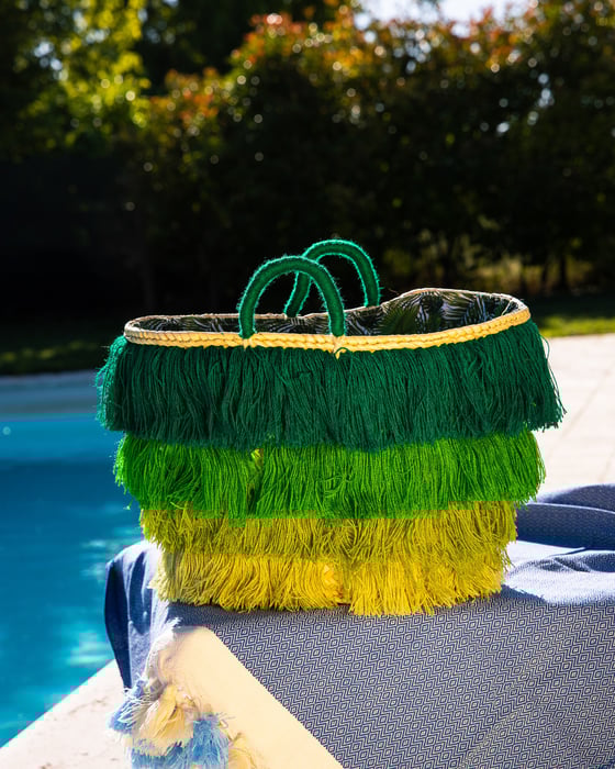 Image of BEACH BAG PAGLIA CON FRANGE