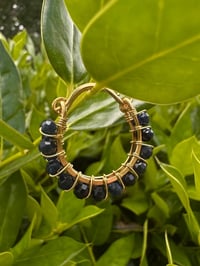 NEELA - Sapphire Swing Hoop Earrings