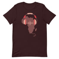 Image 5 of African Music Tee - Mocha & Red