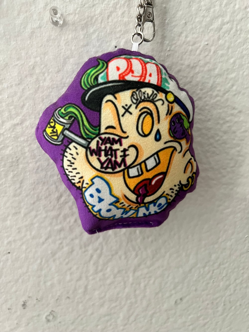 Popeye plush pillow keychain 