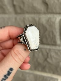 Image 2 of White Buffalo Coffin Ring