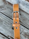 English Bridle Leather Belt - London Tan - 30mm