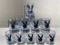 playboy black shotglass set x10 