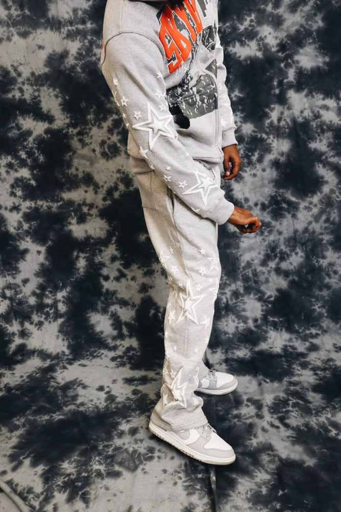 Image of Gray Stacked Suit