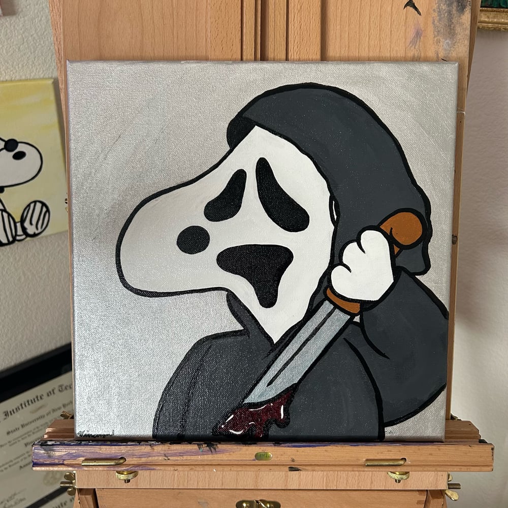 Image of Spooky Snoopy Painting