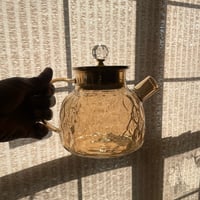 Image 2 of Amber Borosilicate Glass Teapot
