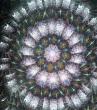 Image 3 of Retroscope: Handmade 10" Stained Glass Kaleidoscope-white
