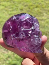 Image 4 of Purple Fluorite Crystal Skull #1884