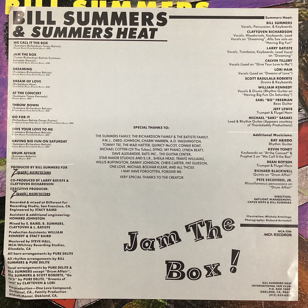 Bill Summers & Summers Heat - Jam The Box