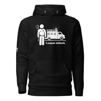 Image 1 of I rescue animals - boy- flag on sleeve- Unisex Hoodie