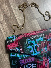 Image 2 of graffiti chain bag