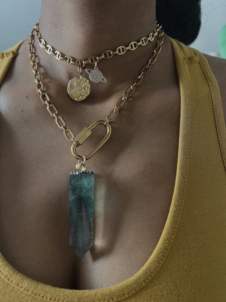 Image of Intimate Friends • Moon, Sun, and Planet Necklace 