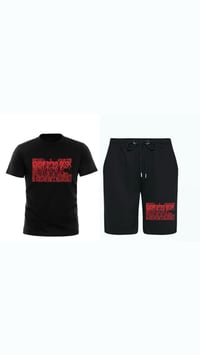  Gwap Dead Sesh Blk Shorts set (Red)