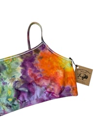 Image 8 of XXL (44) Cotton-Blend Strappy Bralette in Euphoria Ice Dye