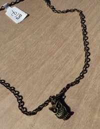 Image 2 of Simple Owl Necklace 