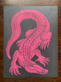 Image 1 of 'CRAWLER' Blockprint (Ally-Gator Edition)