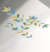 NURSERY SIZE - CUSTOM COLOR Stylized Leaf Mobile