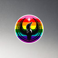 Image 1 of Pride Rebel Loon Magnet