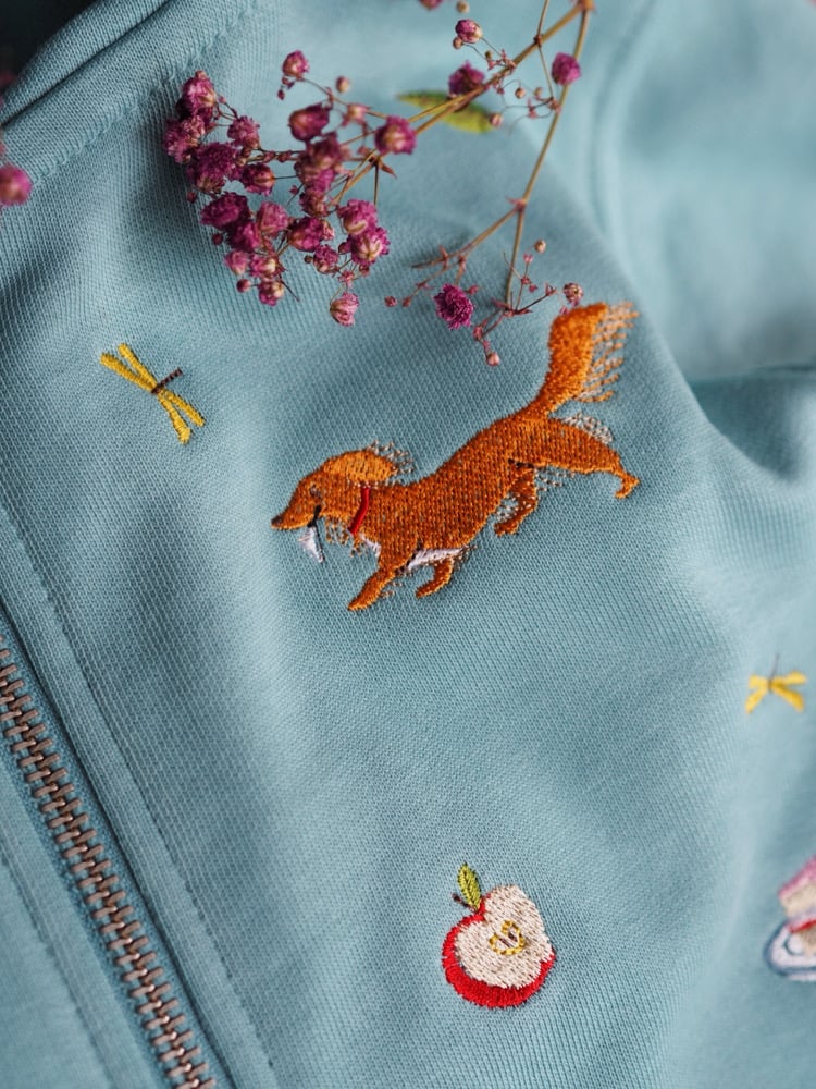 Image of Summer Sprinkles - Teal zipped hoody