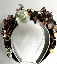 Image 1 of Bejeweled olive trinket headband 