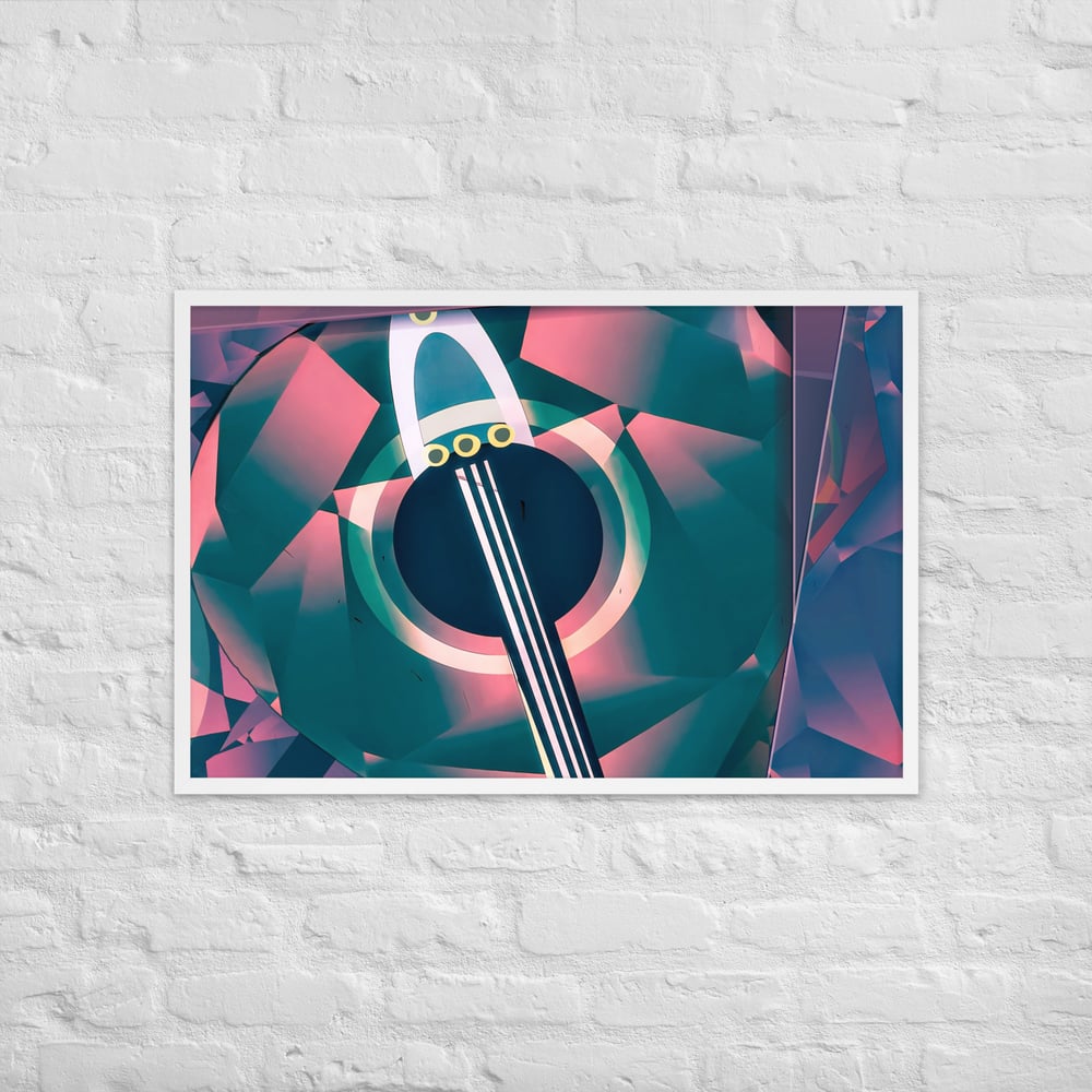 Guitar Shapes - Framed poster